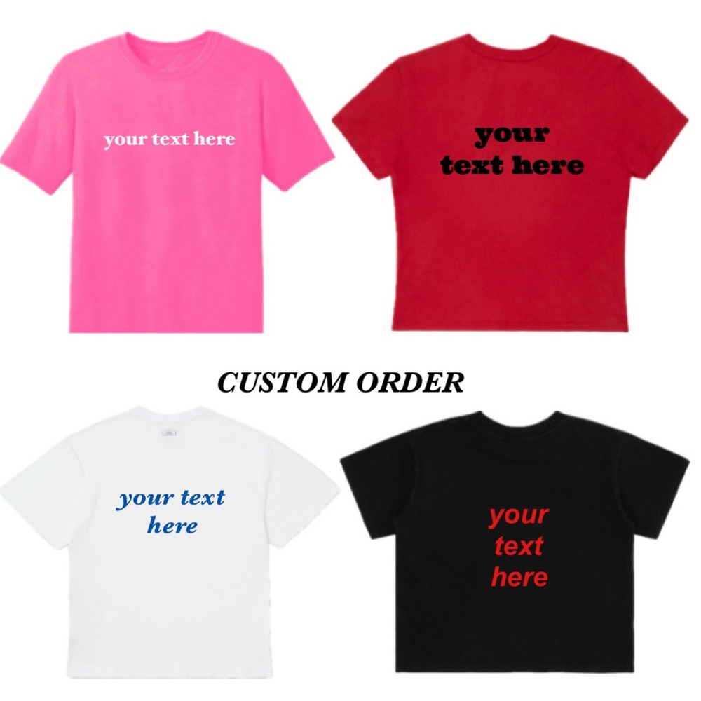 custom statement t-shirts and baby tees